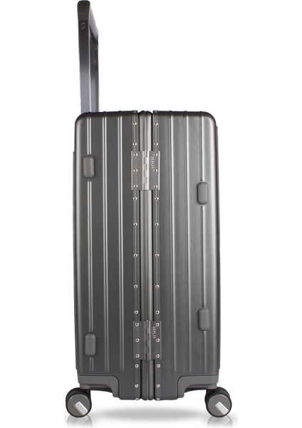 Luna Pc Policarbon 2'li Valiz Seti (Kabin ve Orta) Antrasit