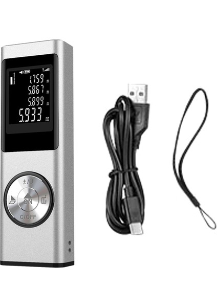40M Akıllı Dijital Lazer Mesafe Metre Aralık Taşınabilir Malzemeli Aralık Finder Mini Elde Taşınma Uzaklığı Ölçüm Aracı (Yurt Dışından)