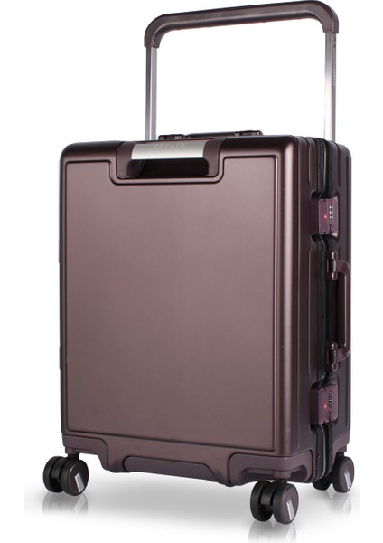 Luna Pc Policarbon Kabin Boy Valiz Mor