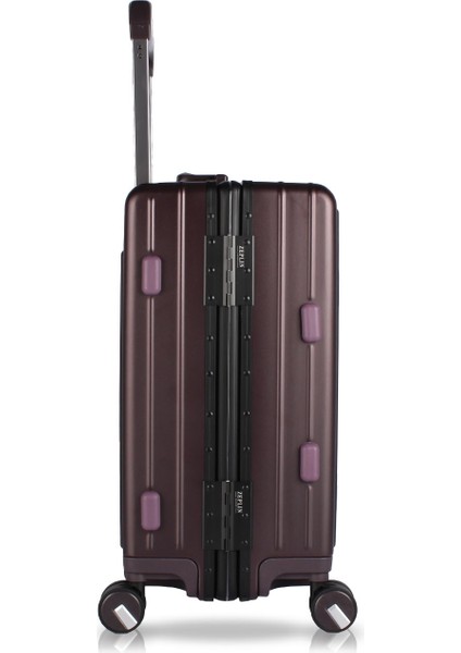 Luna Pc Policarbon Kabin Boy Valiz Mor