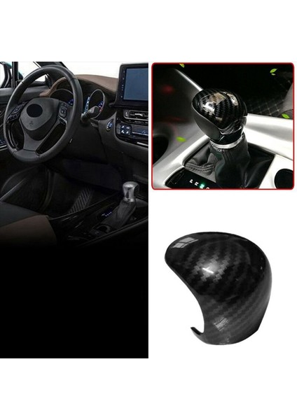 Toyota Için 4x Chr C-Hr 16-19 Karbon Fiber Vites Düğmeleri Vardiya Kolu Vites Değiştirme Dekorasyon Kapağı Döşeme (Yurt Dışından) indirimleri