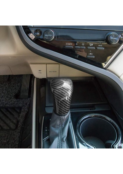 6x Sport Style Karbon Fiber Baskı Dişli Vites Değiştirme Toyota Camry Için Trim 2018-2020 Avalon Corolla Hatchback 19-20 (Yurt Dışından) modelleri
