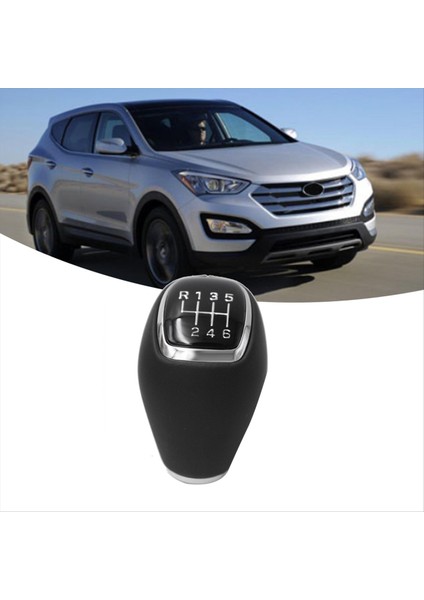 437112W200 Araba 6 Hızlı Manuel Deri Dişli Vardiya Düğmesi Hyundai Için Santa Fe Dm IX45 Spor 2012-2015 Araba Aksesuarları (Yurt Dışından) indirimleri