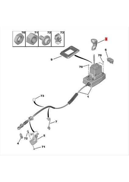 Peugeot Citroen C5 Şanzıman Değiştiren Kontrol Hentbol (Yurt Dışından)