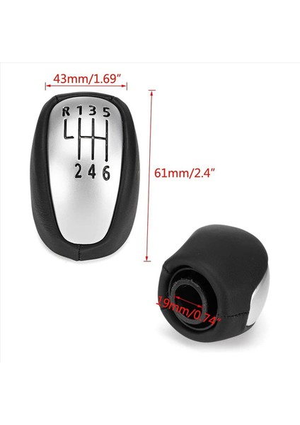 2x 6 Hızlı Araba Dişli Vites Düğmesi Gaiter Önyükleme Kapağı Kolu Vites Değiştirici Kolu Çubuk Çizme Gaitor Renault Laguna Mk3 2007-2014 (Yurt Dışından)