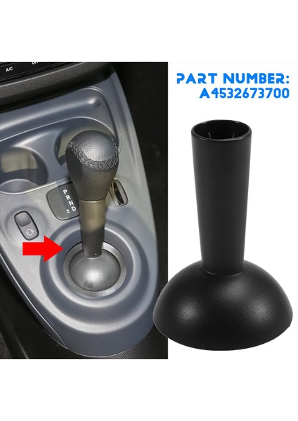 Akıllı Fortwo Araba Vardiya Kolu Kapağı Konut Vardiya Kafası Alt Muhafaza Vardiya Kolu Kapak 4532673700 (Yurt Dışından) fırsatları