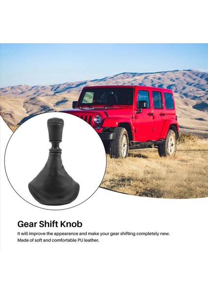 Manuel 6 Hızlı Dişli Çubuk Vardiya Kol Kafa Hentbolu Pu Deri Boot ile Mercedes Benz W639 Vito 2003-2010 (Yurt Dışından) fırsatları