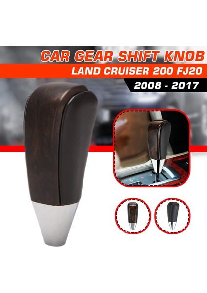 Toyota Land Cruiser LC200 2008 - 2020 Için Araba Otomatik Dişli Vardiya Düğmesi Vites Değiştirici Kolu Koyu Ahşap (Yurt Dışından) fiyatları