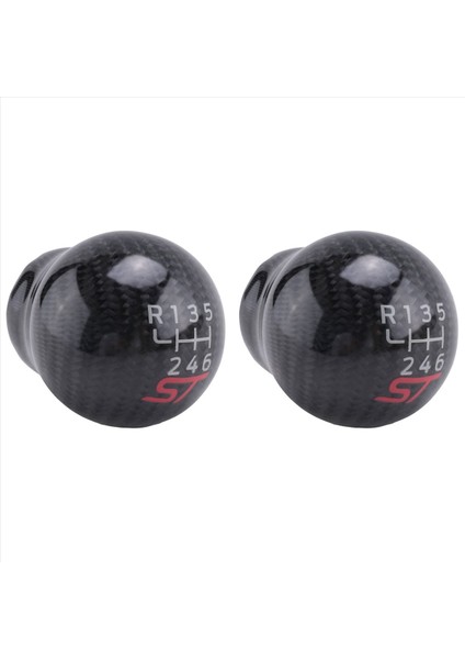 2x 6 Hızlı Araba Yarışı St Ford Odak St Rs Fıesta St Için Karbon Fiber Dişli Vardiya Düğmesi (Yurt Dışından)