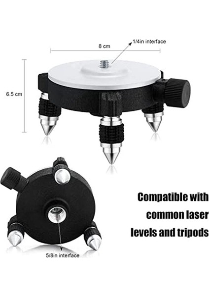 360 ° Lazer Seviyesi Adaptör Döndürme Tabanı Lazer Seviyesi Tripod Konnektörü Dönme Tabanı Pivotlama Tabanı Ince Ayar Tutucu (Yurt Dışından) fiyatları