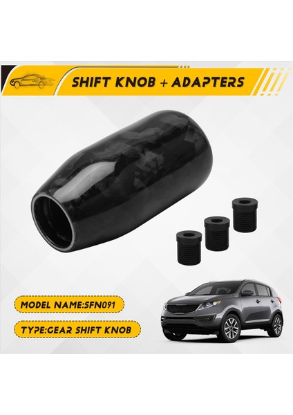 Çoğu Araba Süslemesi Aksesuarları SFN091 Siyah Için Evrensel Dövme Fiber Dişli Vites Düğmesi Silindirik Vardiya Düğmesi (Yurt Dışından) fırsatları