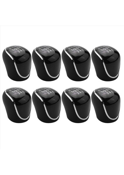 8x 6 Hızlı Araba Pu Deri Dişli Vites Değiştirme Kuşunu Vardiya Kolu Ford Mondeo Iv S-Max C-Max Transit Focus Mk3 Mk4 Kuga (Yurt Dışından)