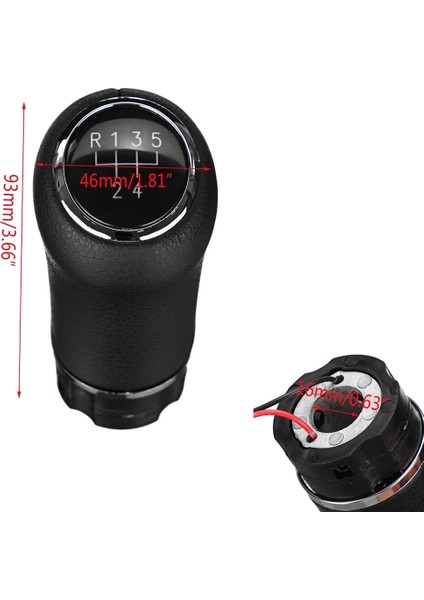 Toyota/benz/audi/bmw Sarı Için LED Backlight Dişli Pu Deri Kaynak Kolu (Yurt Dışından) fırsatları