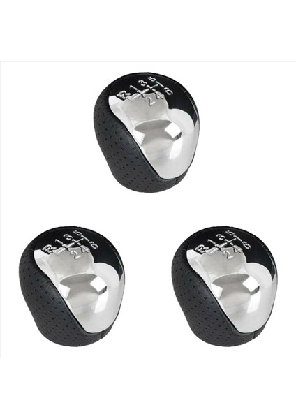 Hyundai Elantra I30 IX35 Tucson Için 3x Sport Deli Dişli Knob Chrome 6 Hız (Yurt Dışından)