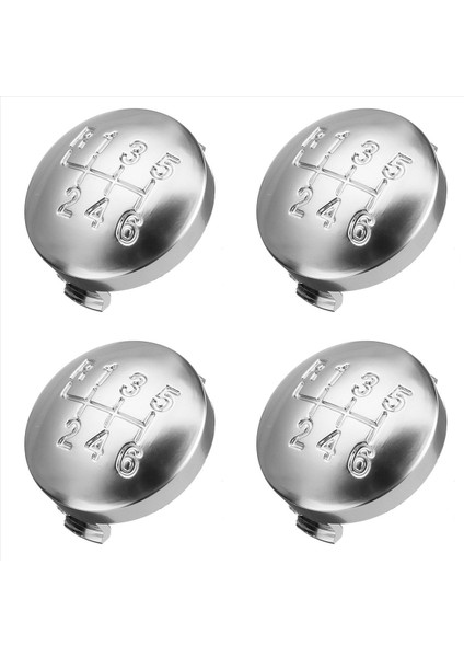 4x 6 Hızlı Mat Dişli Vites Düğmesi Kapağı Kapak Alfa Için Değiştiren Kol Kılıf Kapağı 159 Brera Spider 2005-2011 55344557 (Yurt Dışından)