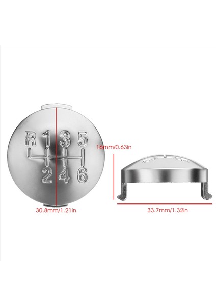 4x 6 Hızlı Mat Dişli Vites Düğmesi Kapağı Kapak Alfa Için Değiştiren Kol Kılıf Kapağı 159 Brera Spider 2005-2011 55344557 (Yurt Dışından) modelleri