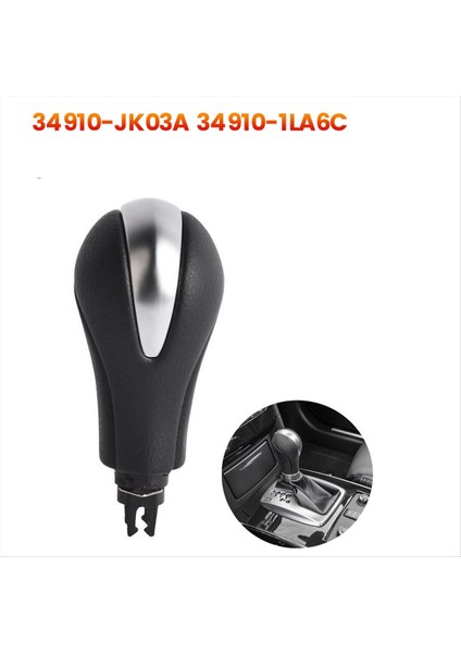 Araba Dişli Vites Düğmesi Kafası 34910-JK03A 34910-1LA6C Infiniti Için QX56 G25 G37 FX37 EX37 QX70 Q60 QX50 2008-2015 Abs Bej (Yurt Dışından) modelleri