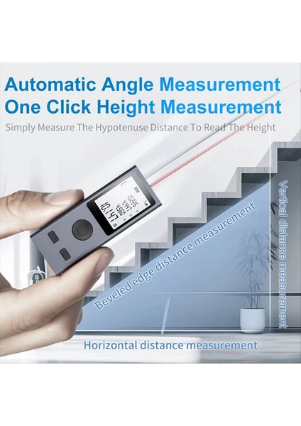 Mini Lazer Malzemeci Dijital Bant Memperi Lazer Hükümdar USB Şarj Alüminyum Alaşım Gövdesi Ölçüm Mesafesi 60M (Yurt Dışından) fırsatları