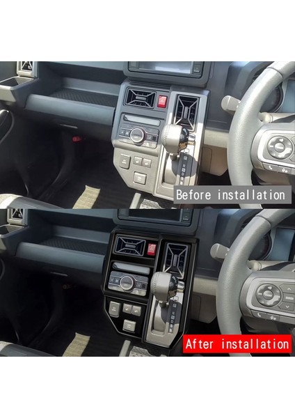 Daihatsu Taft 2024 Rhd Araba Iç Aksesuarları Için Araba Dişli Vites Çerçeve Dişli Vites Paneli Döşeme Parlak Siyah (Yurt Dışından) fırsatları