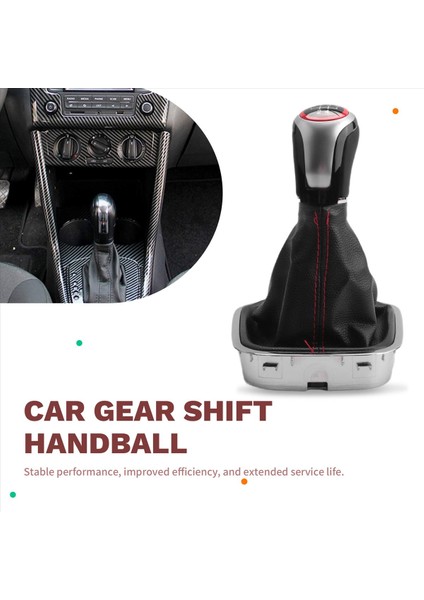 Vw Polo 6r 6c Hatchback Sedan Için Stil Dişli Vites Knob 2011-2019 Seviye Değiştirme Düğmesi Gaiter Boot Cover 5 Hızlı (Yurt Dışından) fırsatları