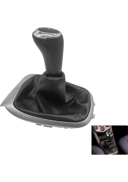 Manuel 5 Hızlı Dişli Çubuk Vardiya Kol Kafa Kafa Kafası Deri Boot ile Chevrolet Aveo 2011-2014 1 4t (Yurt Dışından) modelleri