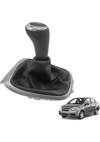 Manuel 5 Hızlı Dişli Çubuk Vardiya Kol Kafa Kafa Kafası Deri Boot ile Chevrolet Aveo 2011-2014 1 4t (Yurt Dışından) fırsatları