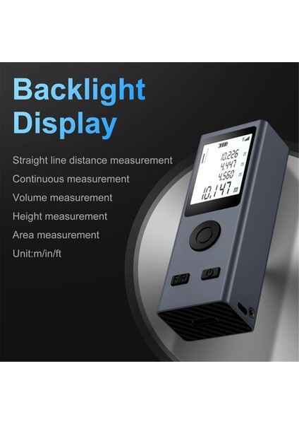 50M Minismartlaserdistancemeteraure Infrarared Malzemeci USB Şarj Edilebilir Taşınabilir El Lazer Aralık Bulucu Araçları (Yurt Dışından) indirimleri