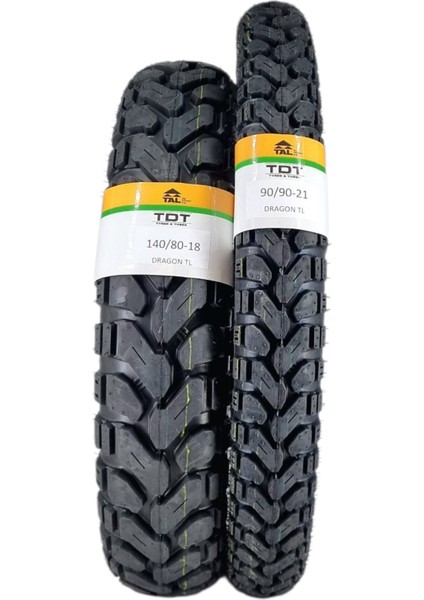 140/80-18 ve 90/90-21 Tl (Tubeless - Dubleks) Dragon Lastik Takımı fiyatları