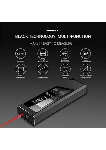 Lazer Tedbir ± 1/16 Inç Doğruluk 131FT Taşınabilir Ev Lazer Ölçüm Aracı Seviye Fonksiyonu ile Düşüşe Dayanıklı (Yurt Dışından) modelleri