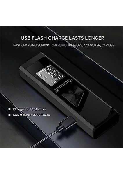 Lazer Tedbir ± 1/16 Inç Doğruluk 131FT Taşınabilir Ev Lazer Ölçüm Aracı Seviye Fonksiyonu ile Düşüşe Dayanıklı (Yurt Dışından) fırsatları