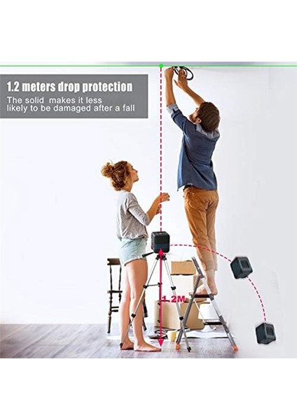 Lazer Seviyesi 100 Feet Kendi Kendine Düzeyde Dikey ve Yatay Çizgi Döndürülebilir 360 Derece Kırmızı ile Lazeri Geçer (Yurt Dışından) indirimleri