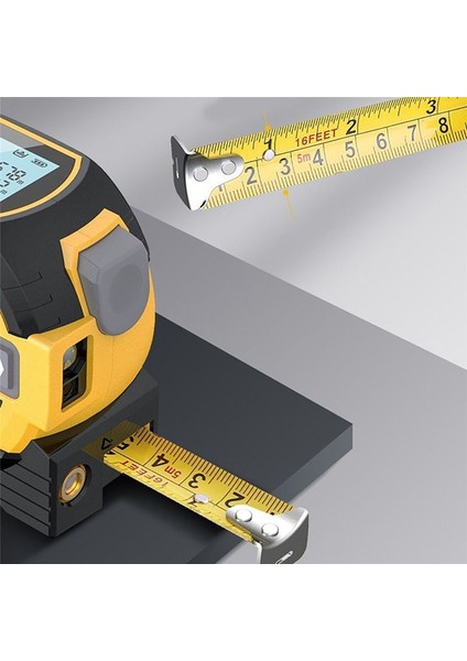 3 In1 LCD Ekran 60M Dijital Lazer Hareketli Ölçer Malzemeli El Derecesi Elde Taşınması Kızılötesi Bulucu 5m Ölçüm Bandı (Yurt Dışından) fırsatları