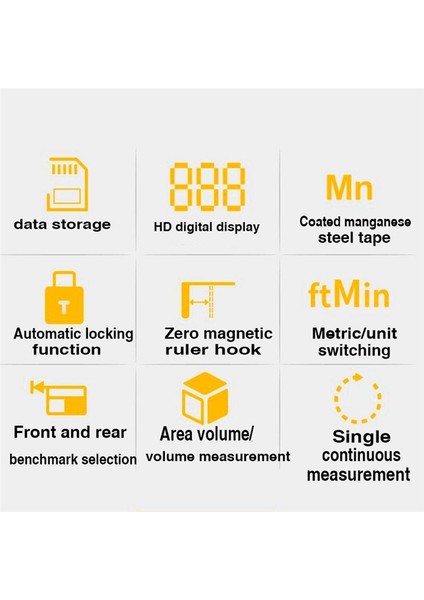 3 In1 LCD Ekran 60M Dijital Lazer Hareketli Ölçer Malzemeli El Derecesi Elde Taşınması Kızılötesi Bulucu 5m Ölçüm Bandı (Yurt Dışından) indirimleri