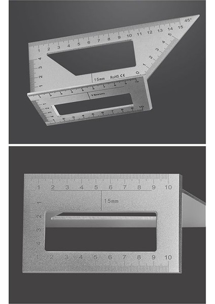 Çok Fonksiyonlu Kare 45+90 Derece Gösterge Açısı Cetveli T-Şekilli Ölçüm Ahşap Işleme Cetveli Aracı (Yurt Dışından) fiyatları