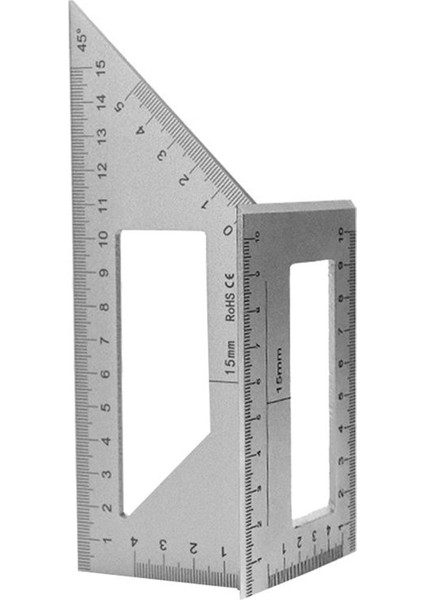 Çok Fonksiyonlu Kare 45+90 Derece Gösterge Açısı Cetveli T-Şekilli Ölçüm Ahşap Işleme Cetveli Aracı (Yurt Dışından) indirimleri