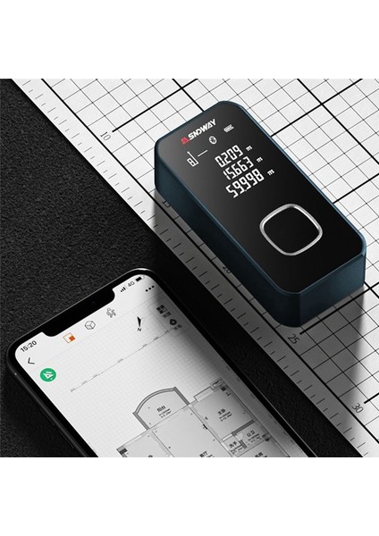 Sndway Lazer-Rangefinder Mini El Tipi Kızılötesi Ölçüm Aleti SW-25A 50 Metre (Yurt Dışından) modelleri