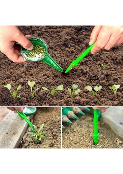 4pcs Ekim Tohumlar Dispenser Seti 12 Delik Tohum Tohum Ekici+El Tohumu Dispenserleri+Fide Çıkıştırıcı+Genişlik Deliği Puncher (Yurt Dışından) modelleri