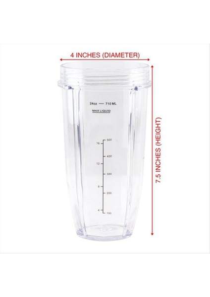 Ninja Blender Yedek Parçaları Için 24 Oz Bardak 7 Kanatlı Çıkarıcı Bıçak (Yurt Dışından) fırsatları