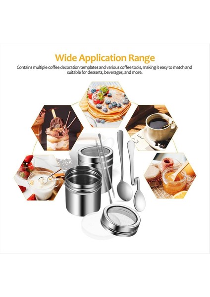 22 Adet Yeniden Kullanılabilir Kahve Dekorasyon Şablonları Kahve Oyma Kalemi (Yurt Dışından) indirimleri
