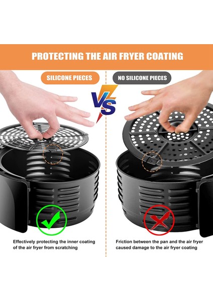 14 Adet Air Fryer Lastiği Tamponları Power Air Fryer Crisper Plakasına Uygundur (Yurt Dışından) fiyatları