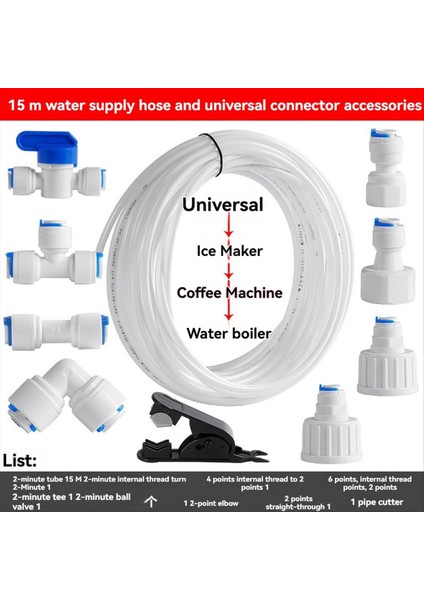 Buzdolabı Su Hortumu Seti Su Arıtma Boruları 15 Metre Su Hortumu (Yurt Dışından) fiyatları