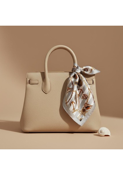 Deniz Kabuklu ve Zincir Desenli Bandana Fular fiyatları