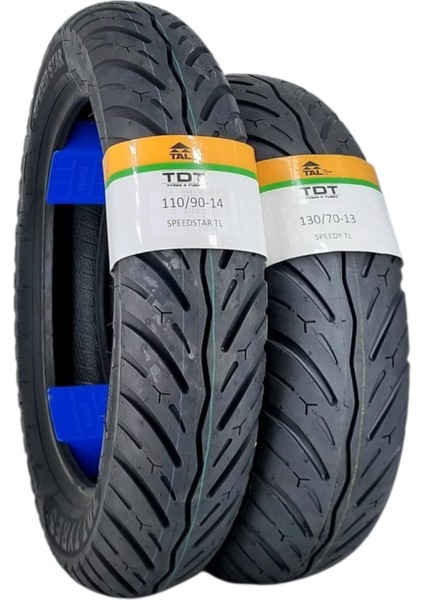 130/70-13 ve 110/90-14 Tl (Tubeless - Dubleks) Speedy Lastik Takımı
