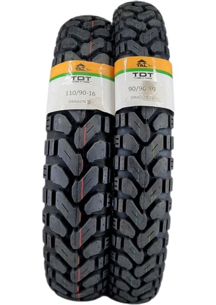 110/90-16 ve 90/90-19 Tl (Tubeless - Dubleks) Dragon Lastik Takımı fiyatları