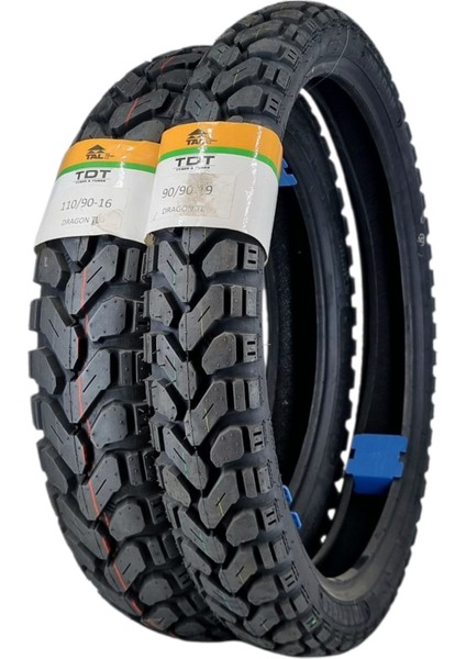 110/90-16 ve 90/90-19 Tl (Tubeless - Dubleks) Dragon Lastik Takımı modelleri