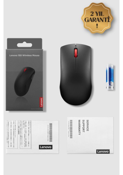 Kablosuz Mouse ve Lenovo Gaming Mousepad Ikili Set (Pil Hediyeli) - Speed Yüzey Kaymaz Taban modelleri