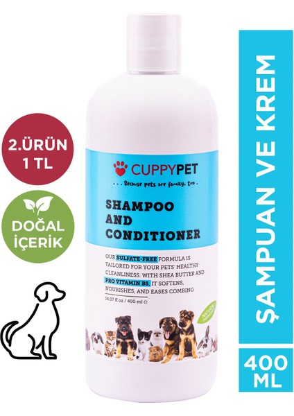 Köpek Kondisyonerli Şampuan 400 ml