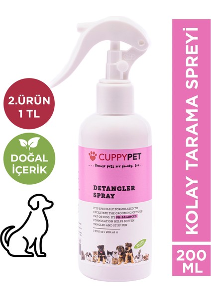 Köpek Kıtık Açıcı Kolay Tarama Spreyi 200 ml