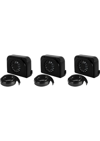 3x Güneş Enerjisi Araba Penceresi Fan Otomatik Ventilatör Soğutma Aracı Hava Havalandırma Taşınabilir (Yurt Dışından)