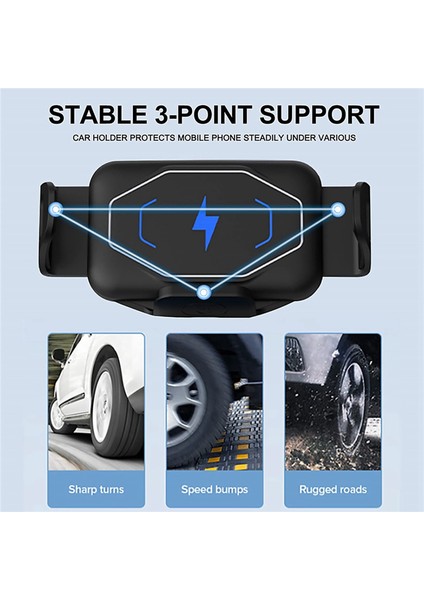 2x 15W Qi Kablosuz Araç Şarj Cihazı Montaj Tutucu Samsung Galaxy Z Kat 3 2 iPhone 13 12 Max Mate x (Yurt Dışından) modelleri